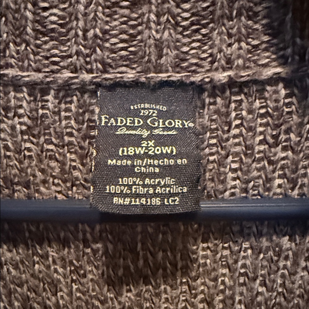 Faded Glory Charcoal Women's Cardigan - Picture 2 of 2